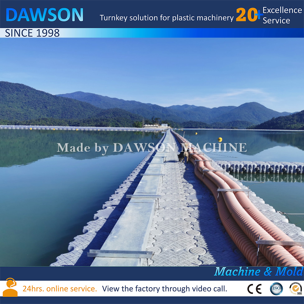 Docks flotantes de pontones de plástico HDPE FLOAT Moldura de bateo Precios de la máquina