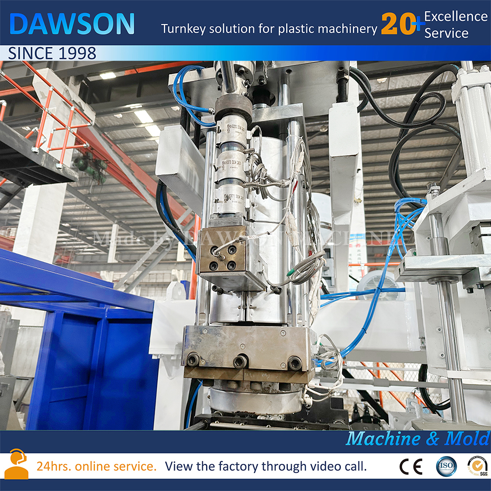 máquina del moldeo por insuflación de aire comprimido del bidón del HDPE de 15L 20L 25L sola máquina del moldeo por insuflación de aire comprimido de la protuberancia del cabezal de troquel