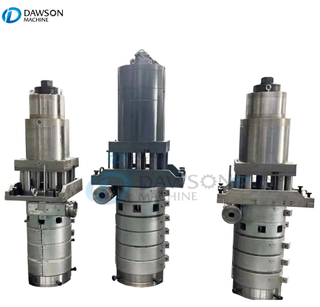 Hoja de tambor de bidón de plástico de una sola capa, acumulador de fabricación de hojas, máquina de moldeo por soplado y extrusión tipo 50L 80L, cabezal de troquel hidráulico