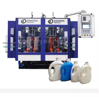 2L 3L botella de plástico HDPE de 1 galón, productos químicos diarios, máquina de moldeo por soplado y extrusión automática con desbarbado