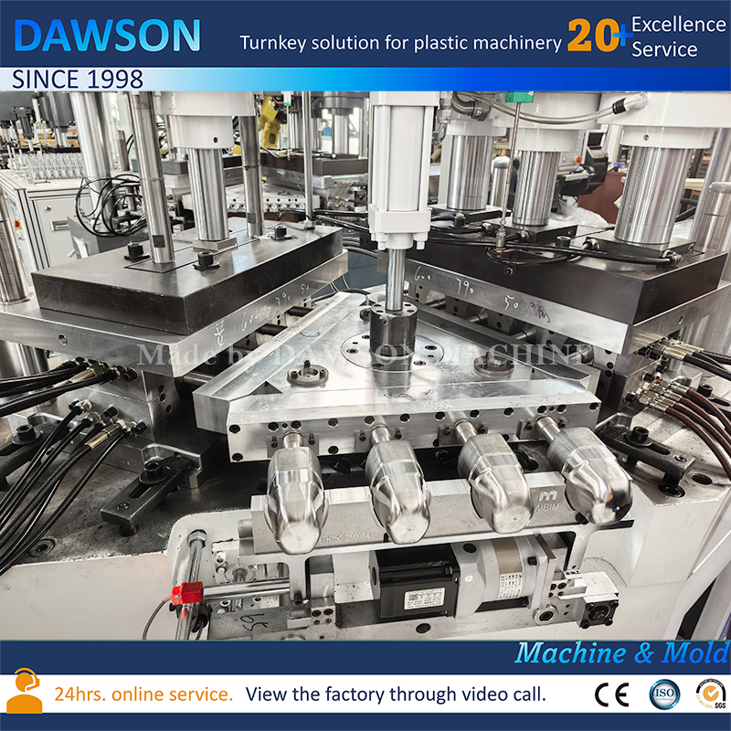 Frascos de vaselina de pared gruesa con ahorro de energía Equipos de moldeo por inyección y soplado Máquinas de moldeo por inyección y soplado