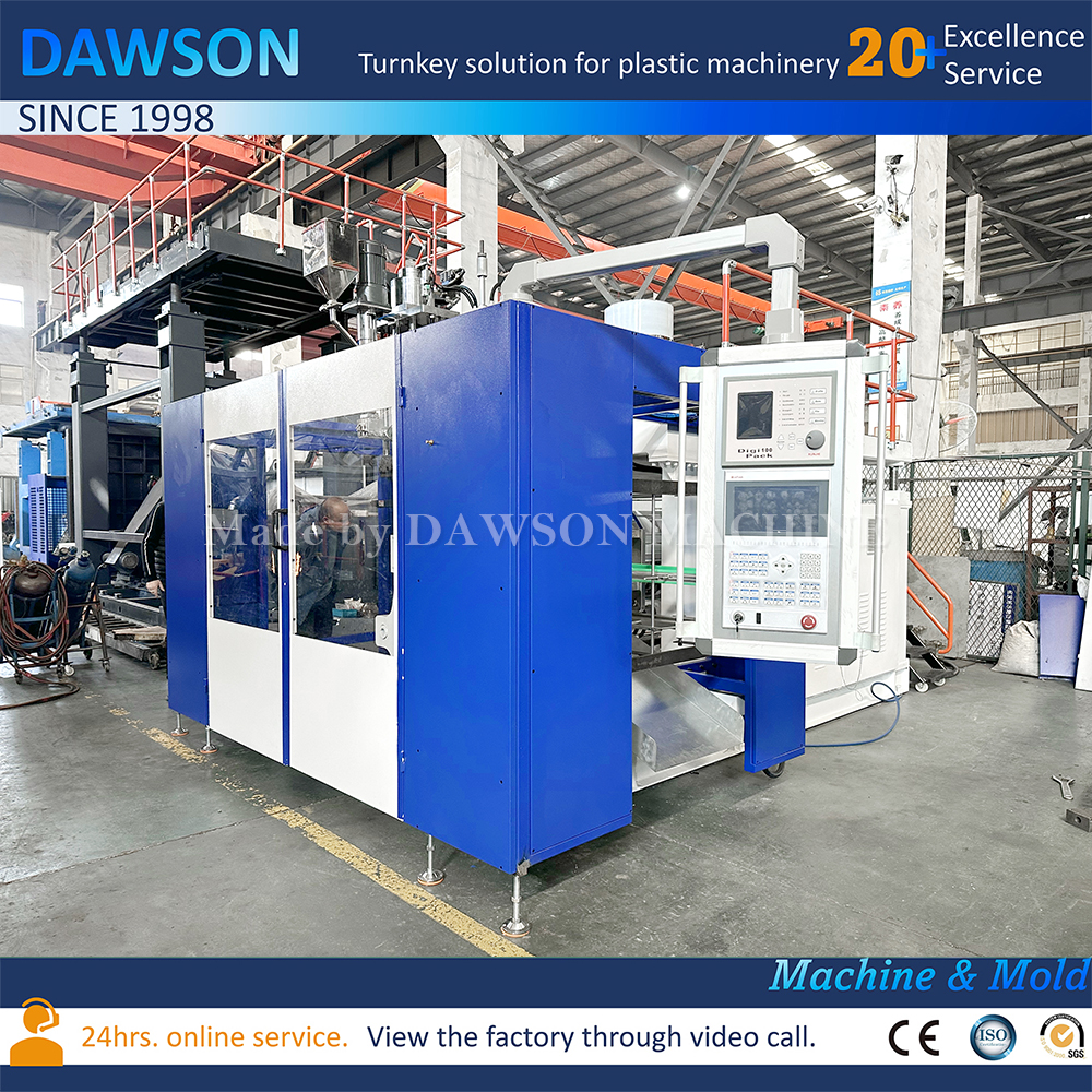 Máquinas de moldeo por soplado por extrusión de máquina de moldeo por soplado Jerrycan de botella de HDPE