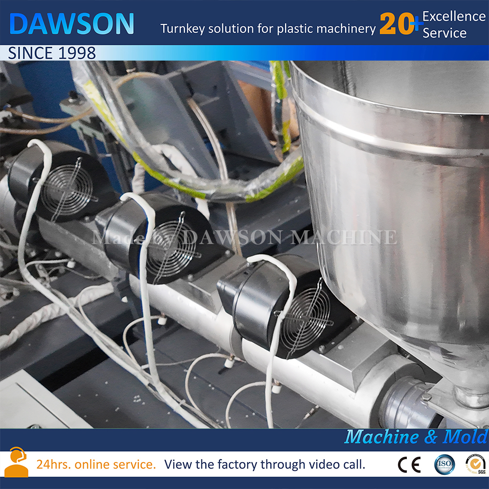 Tarro de mascarilla para el cabello automático, tarro de crema cosmética de plástico, doble estación, máquina de moldeo por soplado y extrusión con cabezal de troquel doble