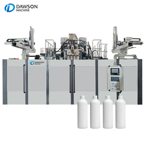 HDPE de la estación de Dobule que hace la máquina máquina de moldeo por soplado de envases de plástico 