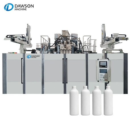 HDPE de la estación de Dobule que hace la máquina máquina de moldeo por soplado de envases de plástico 
