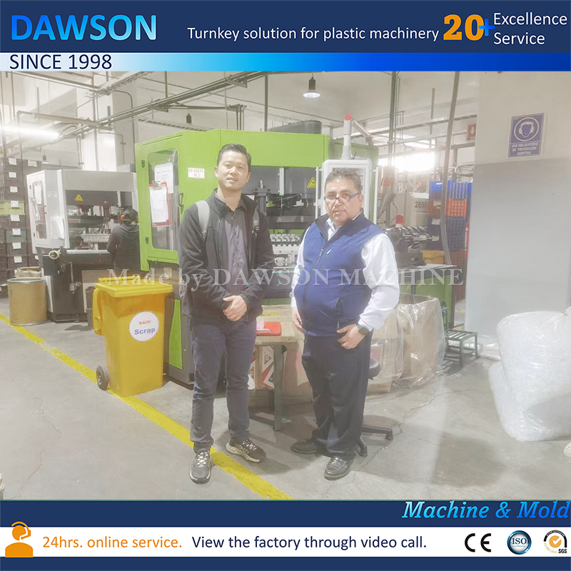 Frascos de vaselina de pared gruesa con ahorro de energía Equipos de moldeo por inyección y soplado Máquinas de moldeo por inyección y soplado