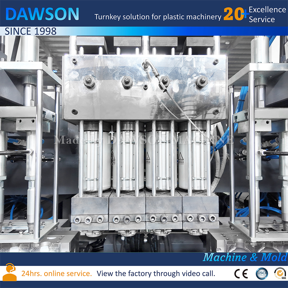 Máquina de moldeo por extrusión de botellas automáticas de plástico HDPE de plástico HDPE