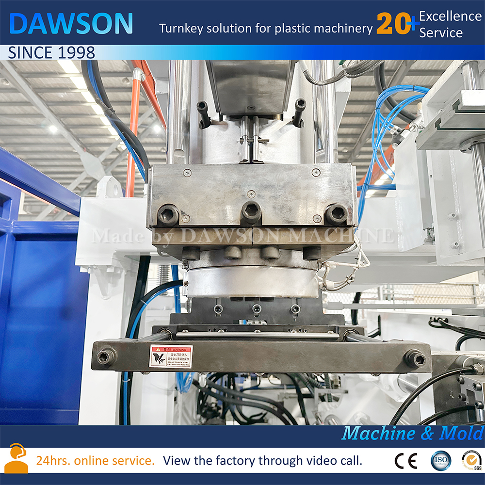 máquina del moldeo por insuflación de aire comprimido del bidón del HDPE de 15L 20L 25L sola máquina del moldeo por insuflación de aire comprimido de la protuberancia del cabezal de troquel