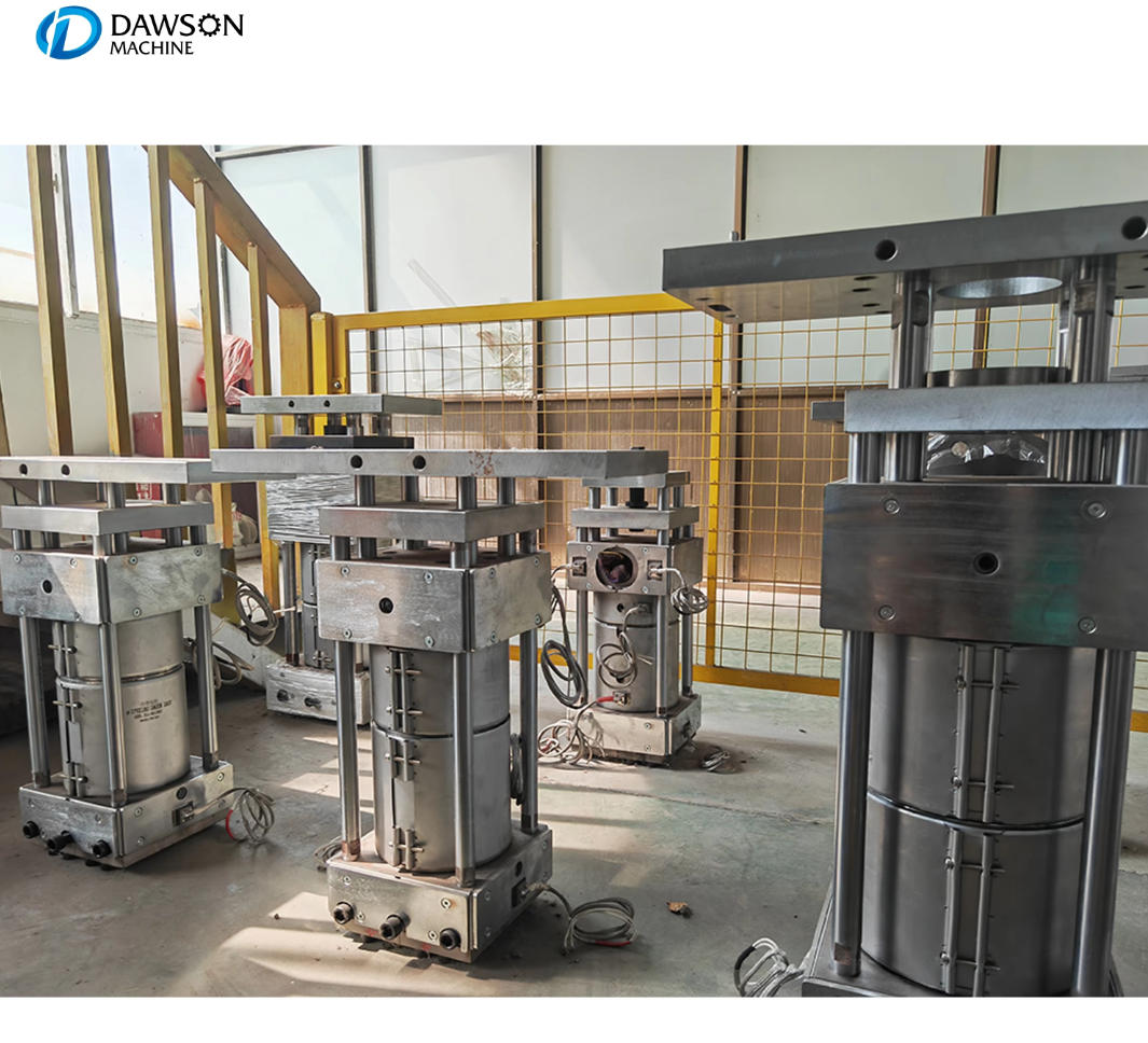 Máquina de moldeo por soplado y extrusión de tipo continuo monocapa, cabezal para botellas de HDPE de 2 litros como máximo