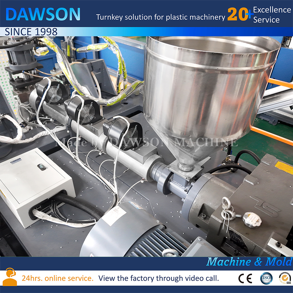 Equipo de producción de envases de crema para el cabello, máquina de moldeo por soplado, tarro de crema facial HDPE PP de boca ancha 