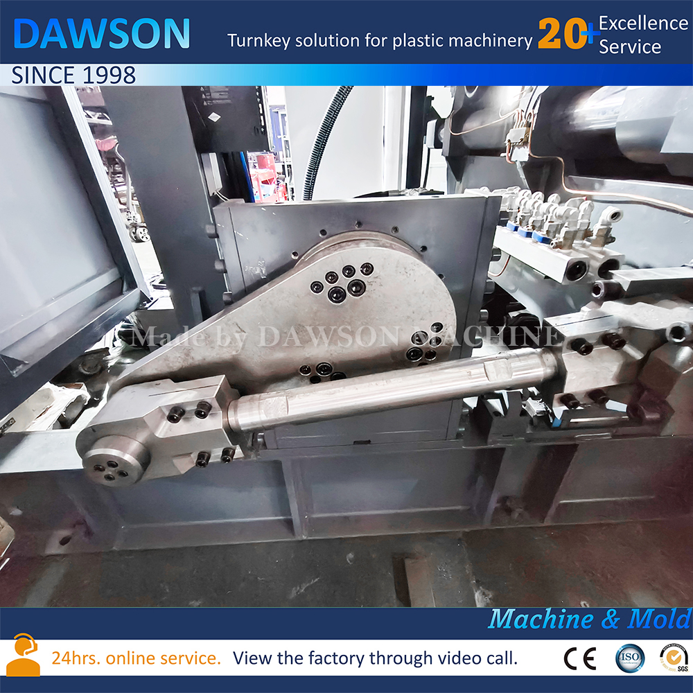 HDPE de la estación de Dobule que hace la máquina máquina de moldeo por soplado de envases de plástico 