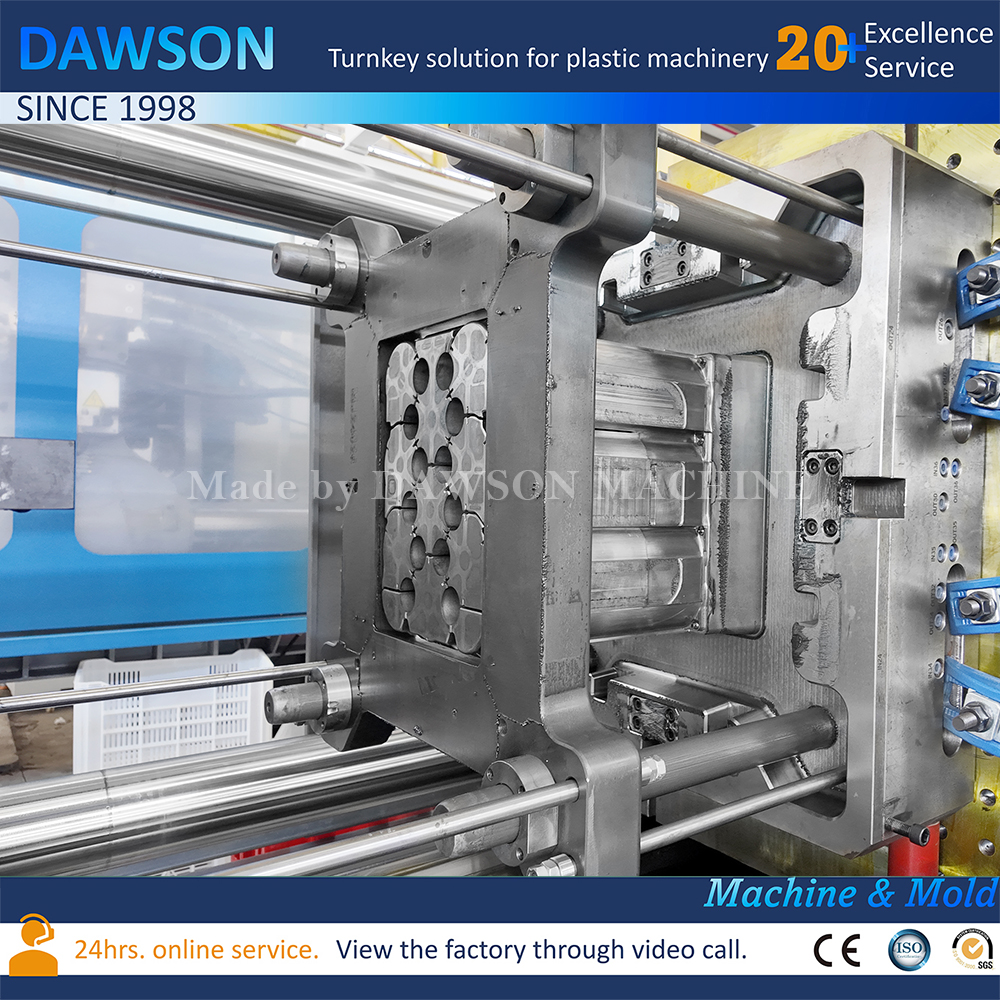 Caja de rotación de botella de cerveza de plástico automática que hace una caja de rotación de plástico que fabrican máquinas de moldeo por inyección