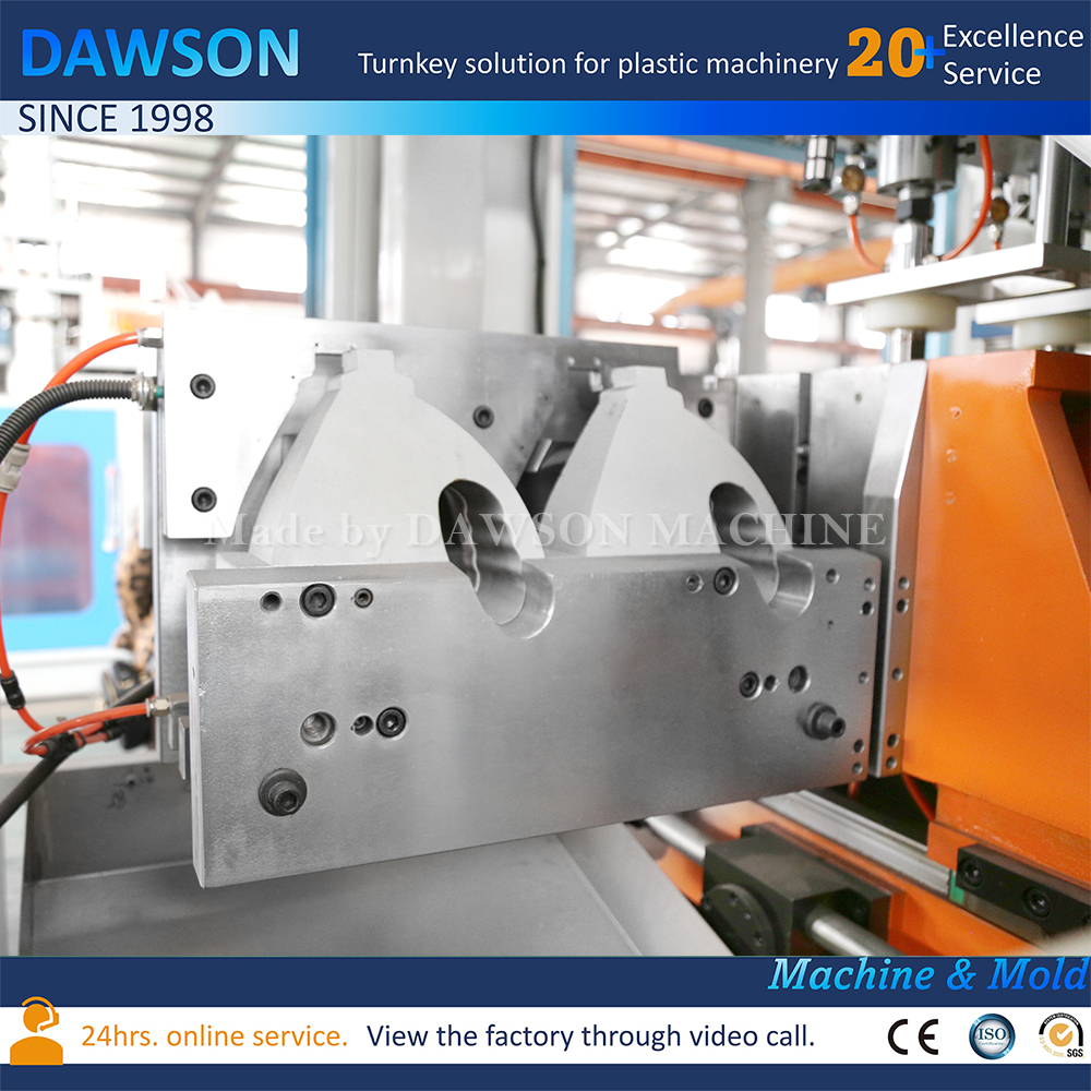 Máquina de moldeo por soplado y extrusión de bidón doble completamente eléctrica HDPE 3L 5L