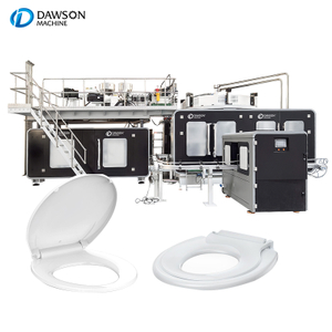 Máquina de moldeo por soplado rotativa de alta velocidad de seis moldes para asiento de inodoro