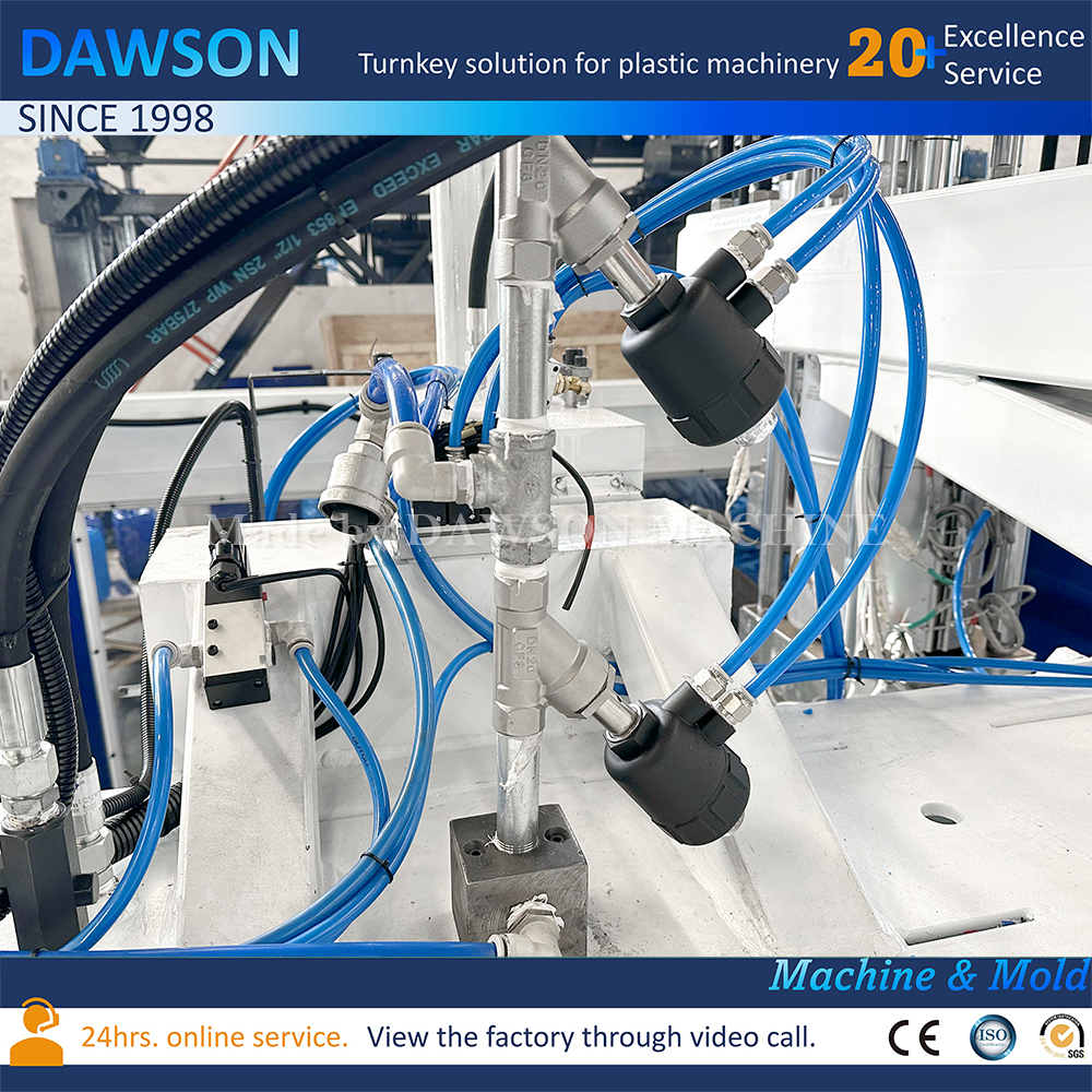 Máquinas de moldeo por soplado por extrusión de máquina de moldeo por soplado Jerrycan de botella de HDPE