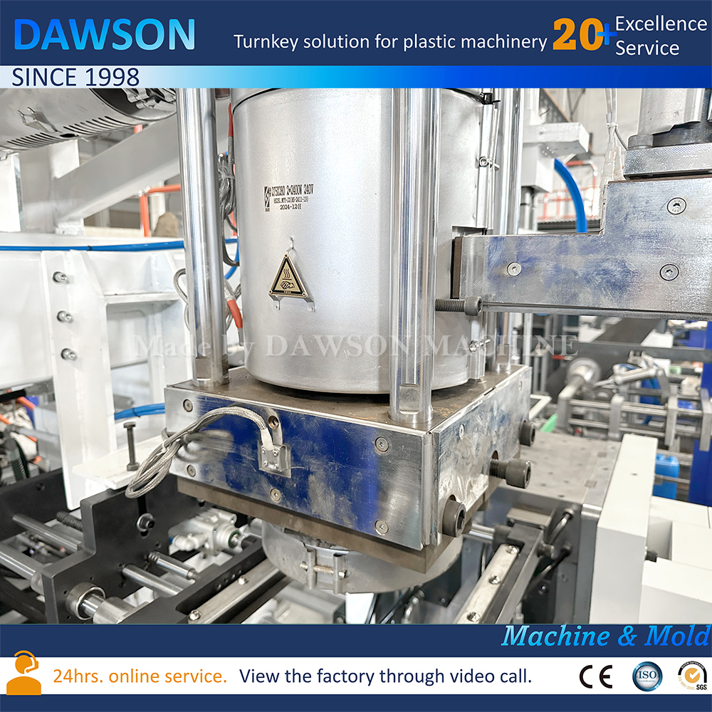 Máquina de moldeo por soplado de bidón de plástico de 20 litros y 25 litros de fábrica de China, máquina de fabricación por soplado y extrusión 