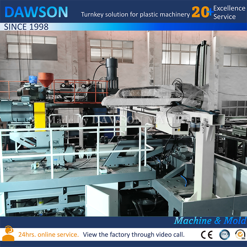 la botella plástica de 300ml 500ml que hace la máquina la estación doble 4 muere la máquina principal del moldeo por insuflación de aire comprimido