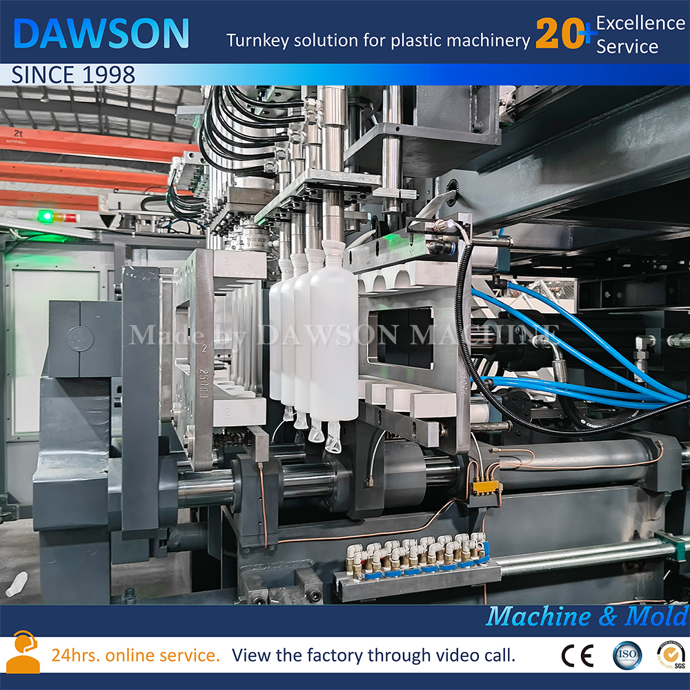 Máquinas de moldeo por soplado por extrusión de máquina de moldeo por soplado de botellas de champú completamente automáticas