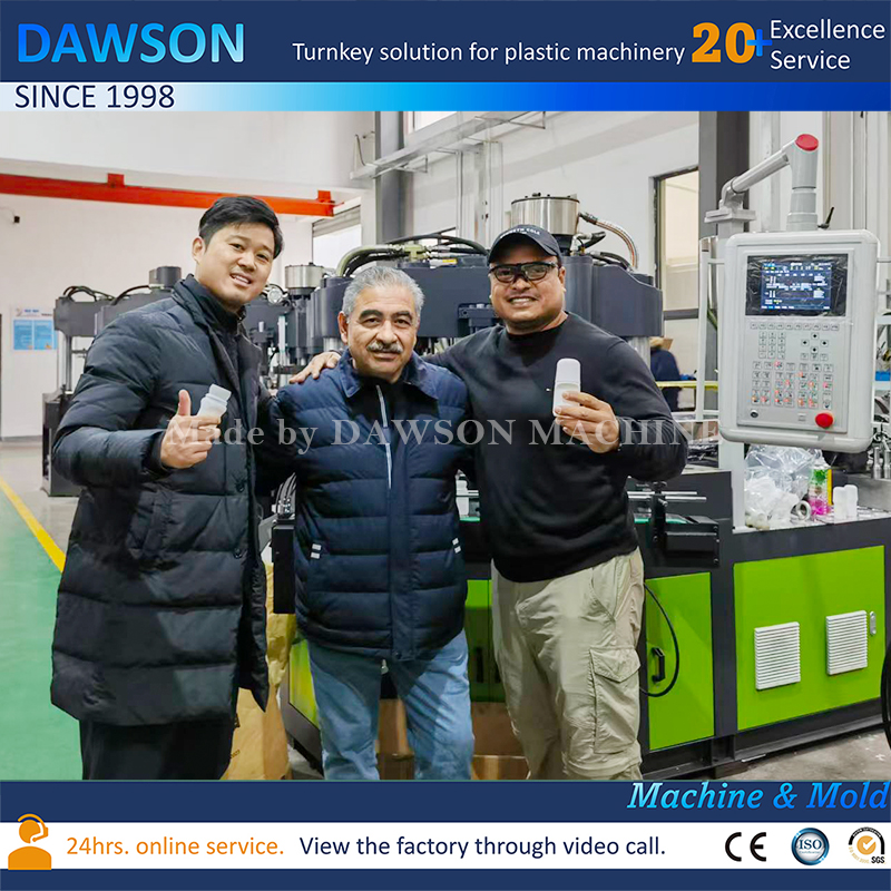 Máquinas para fabricar envases de crema de vaselina de alta precisión Máquinas para envasado de cosméticos Frascos de vaselina de tamaño de viaje de 30 ml Máquina compacta de moldeo por inyección y soplado 