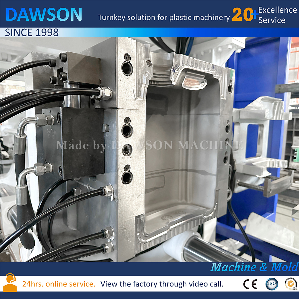 Máquina de moldeo por soplado de bidón de plástico de 20 litros y 25 litros de fábrica de China, máquina de fabricación por soplado y extrusión 