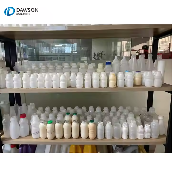 Máquina de alta velocidad plástica del moldeo por insuflación de aire comprimido de la protuberancia del HDPE de la botella de leche 200ml 500ml 