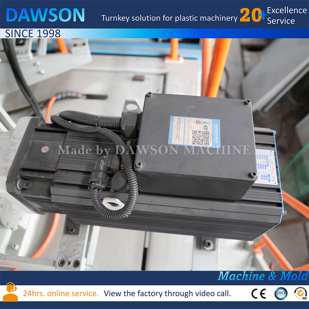 Máquina de moldeo por soplado y extrusión de bidón doble completamente eléctrica HDPE 3L 5L