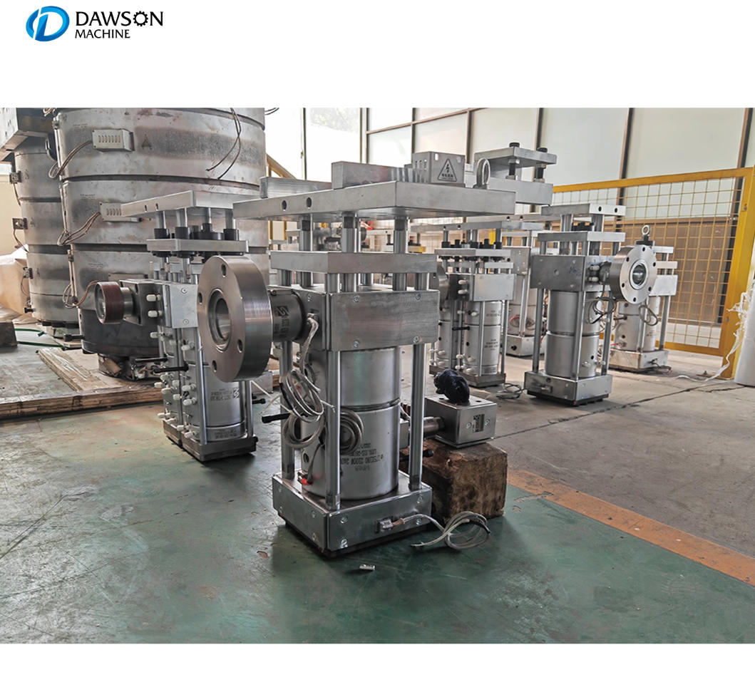 Cabezal de troquel de cuatro cabezales de tipo continuo para máquina de moldeo por extrusión y soplado que produce botellas pequeñas de HDPE/PP