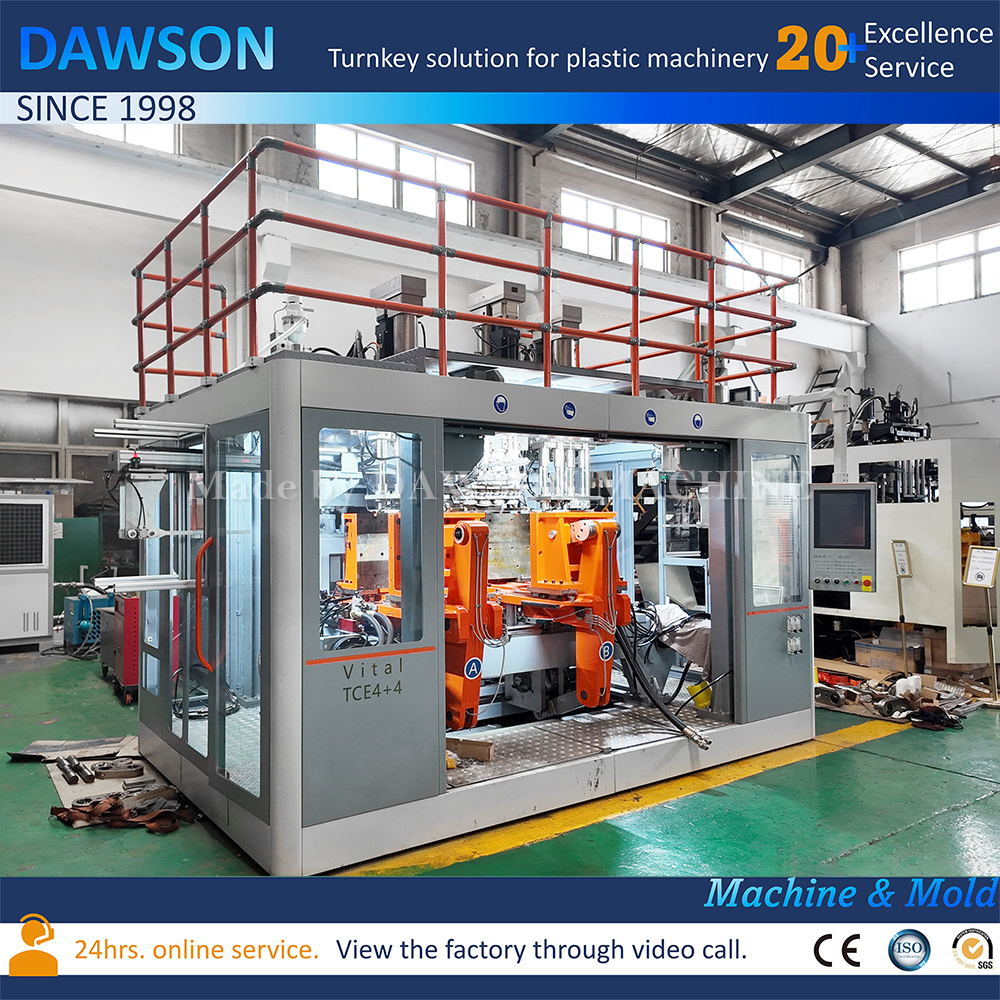 Máquina de moldeo por soplado de botellas de salsa de tomate de tipo lineal rentable