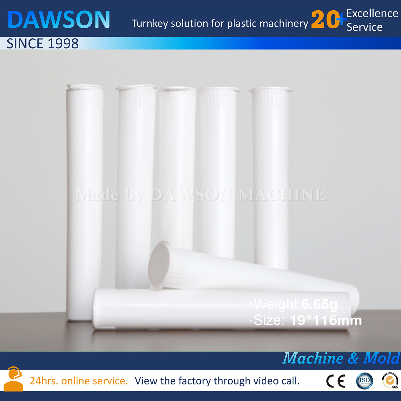 Máquina de moldeo por inyección de Dawson: un incondicional en la producción de tubos de rebote