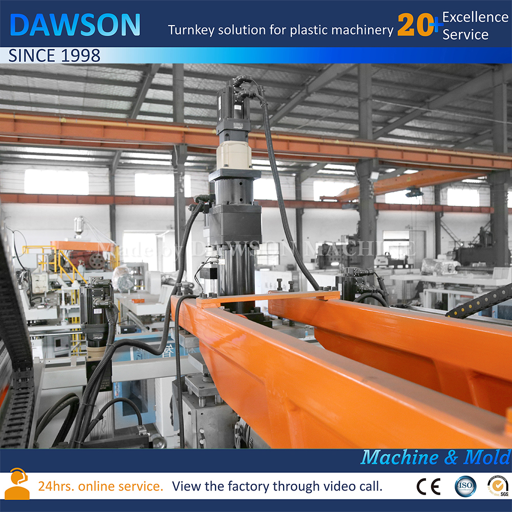 Fábrica diaria de envasado de productos químicos de la máquina de moldeo por soplado de botellas de plástico completamente eléctrica 