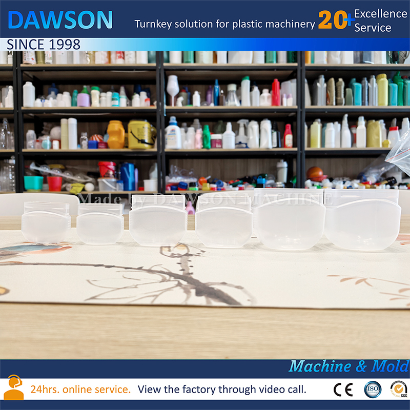 Máquinas de moldeo por inyección y soplado de tarros de vaselina blanca opaca completamente automáticas Sistema de moldeo por inyección y soplado