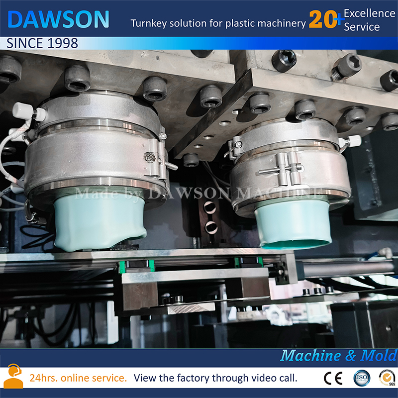 Máquina profesional de producción de bidón de HDPE de 5L con cabezal de troquel doble Máquina de producción de bidón de HDPE de 5L con tecnología de extrusión de triple tornillo