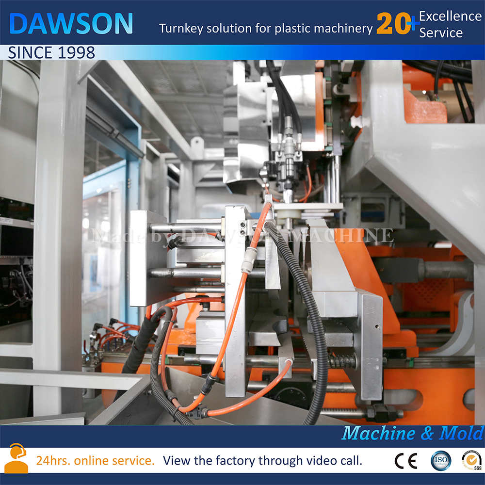 Máquina de moldeo por soplado y extrusión de bidón doble completamente eléctrica HDPE 3L 5L