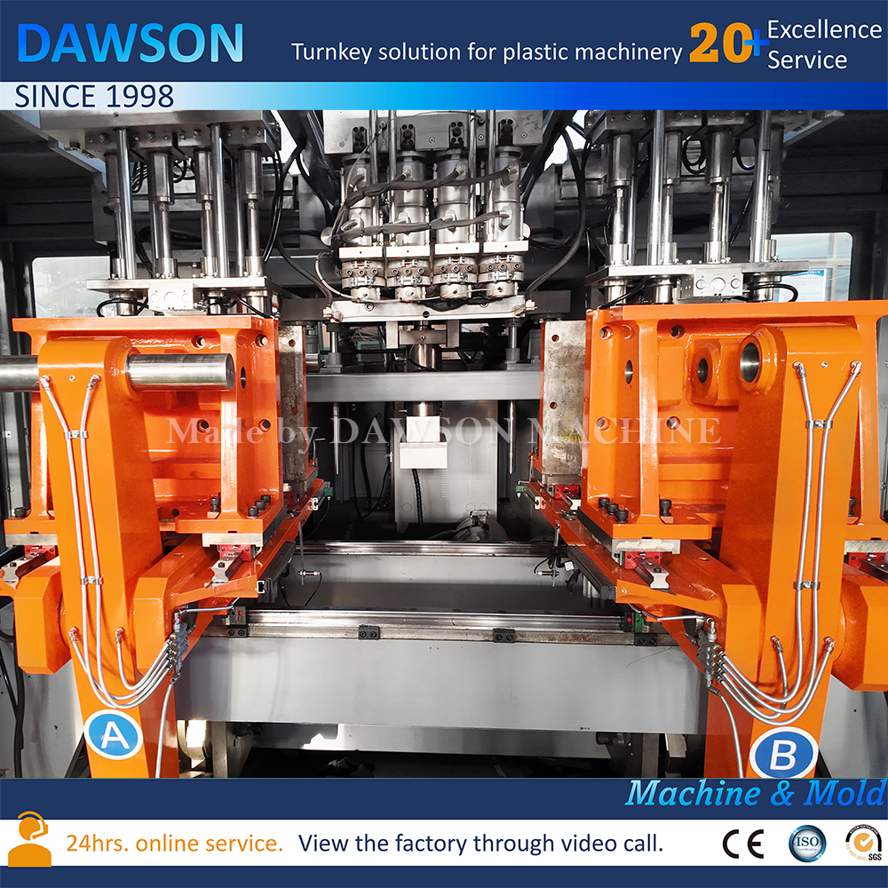 Máquina automática de moldeo por soplado y extrusión de botellas de salsa de plástico HDPE