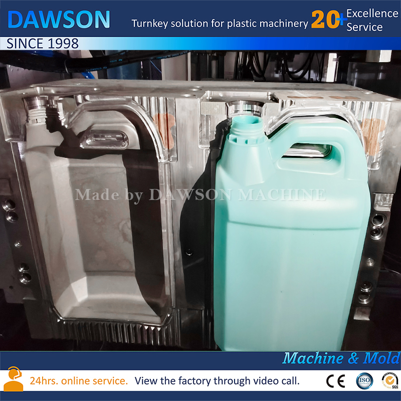Máquina de moldeo por soplado de doble estación DSB90II con certificación CE, máquina para fabricar bidón para botellas químicas de HDPE de 5L