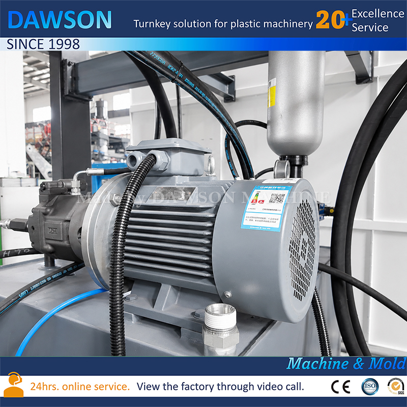Máquina de moldeo por extrusión y soplado DSB80-30L, máquina de bidón de HDPE para envasado de líquidos industriales