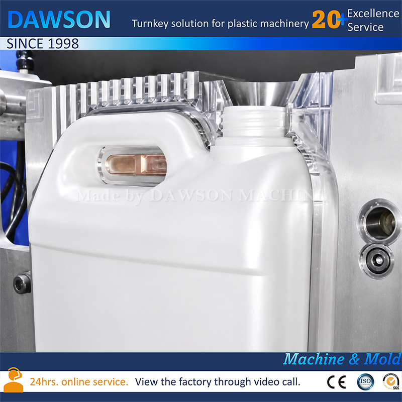 Molde de moldeo por soplado de contenedores de plástico Fabricante personalizado de moldes de soplado de extrusión de HDPE 5L-20L para bidones
