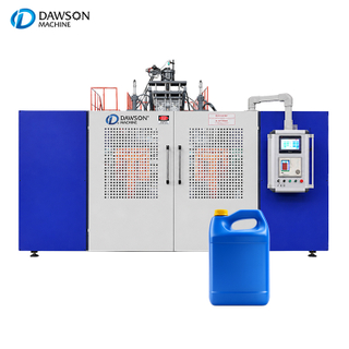 Máquina de moldeo por soplado de doble cabezal Máquina automática para fabricar envases de plástico HDPE para bidón de 5 litros, aceite lubricante y producción de botellas químicas