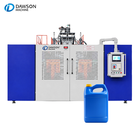 Máquina de moldeo por soplado de doble cabezal Máquina automática para fabricar envases de plástico HDPE para bidón de 5 litros, aceite lubricante y producción de botellas químicas