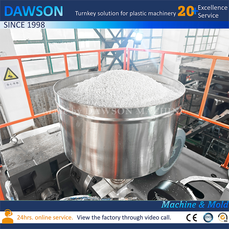 Máquina de moldeo por soplado para fabricación de botes de boca ancha de HDPE de 5 cabezales de una sola estación Máquinas de moldeo por extrusión y soplado