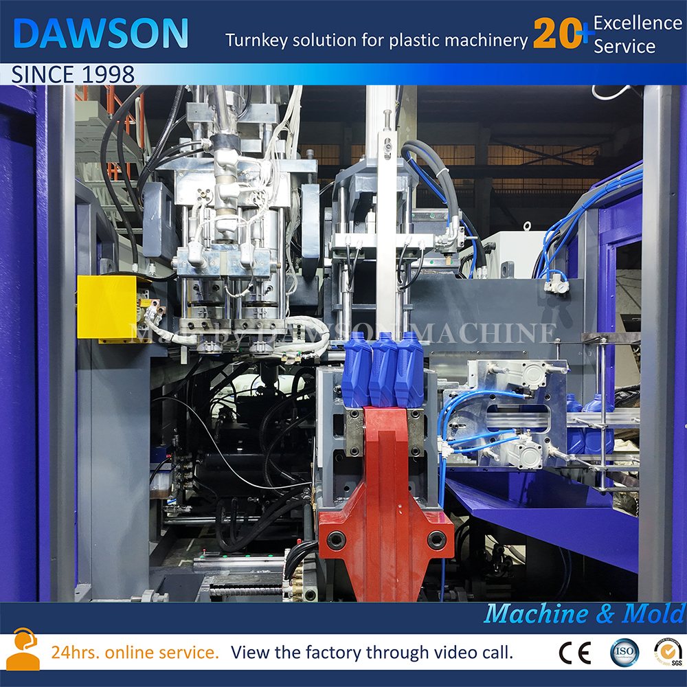 Máquina de moldeo por extrusión y soplado experta para bidón y bidón de aceite lubricante de HDPE