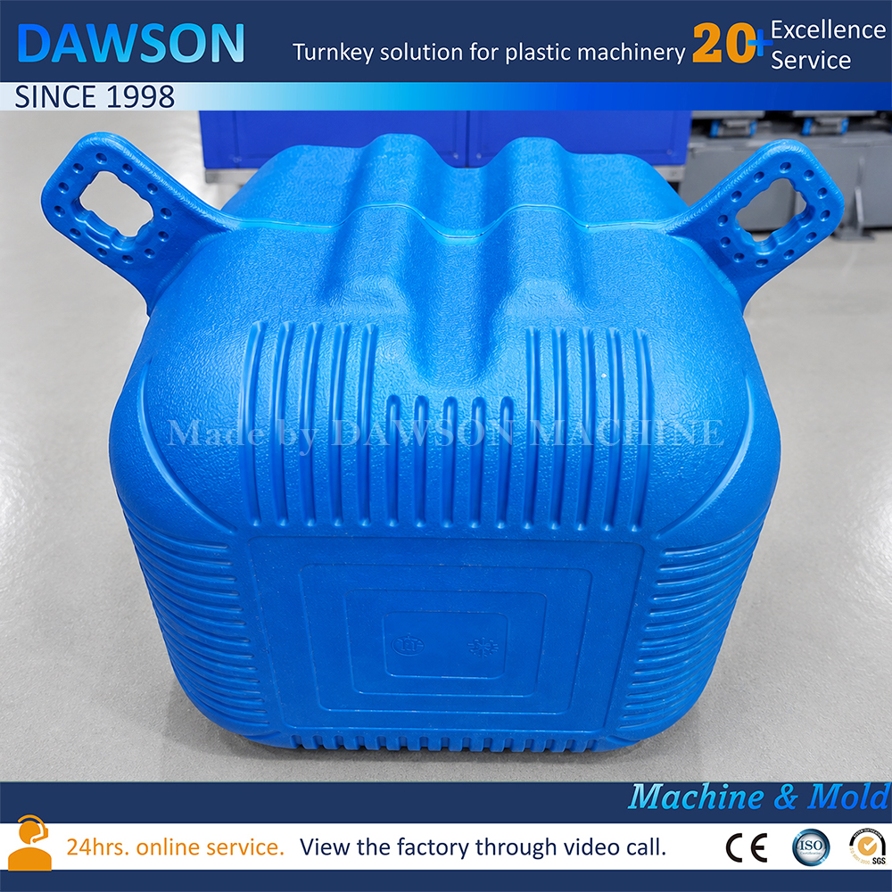 Máquina automática para fabricar muelles flotantes de plástico, equipo de moldeo por soplado de HDPE para producción de cubos de pontones y uso comercial