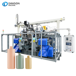 Máquinas para fabricar botellas de plástico de doble estación completamente automática para línea de producción de botellas de productos químicos para champú y detergente
