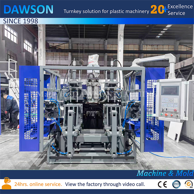 Máquina moldeadora por extrusión y soplado de cabezal único de 30L, máquina para fabricar bidón de HDPE para fabricación de bidón de plástico HDPE