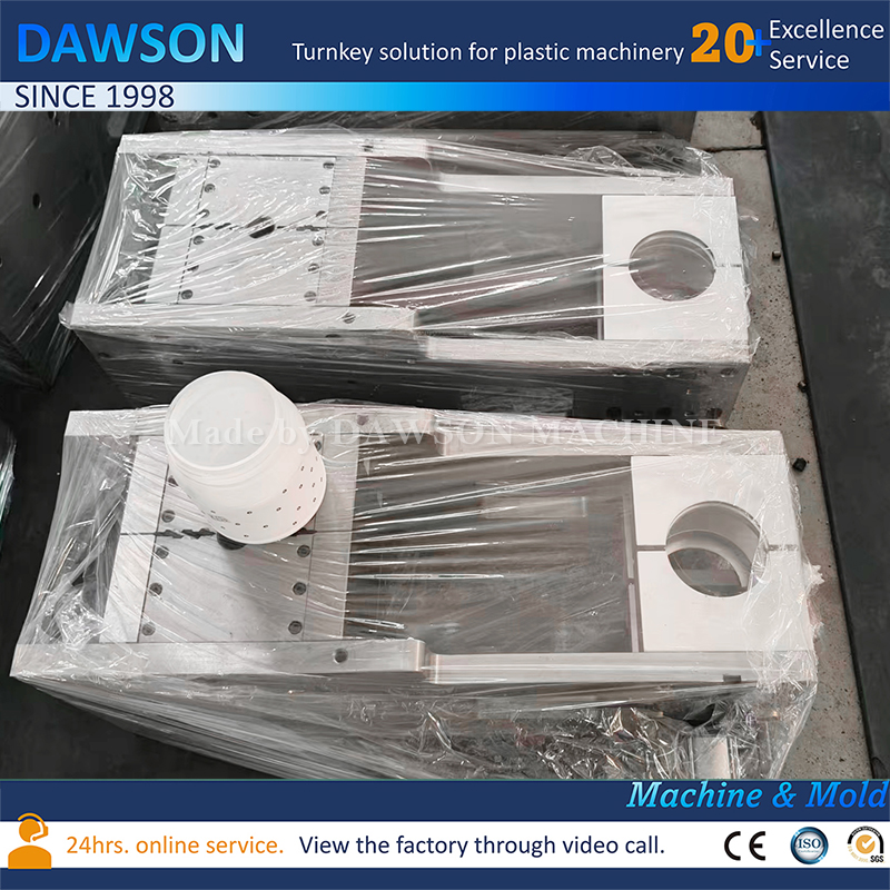 Molde de moldeo por soplado de contenedores de plástico Fabricante personalizado de moldes de soplado de extrusión de HDPE 5L-20L para bidones