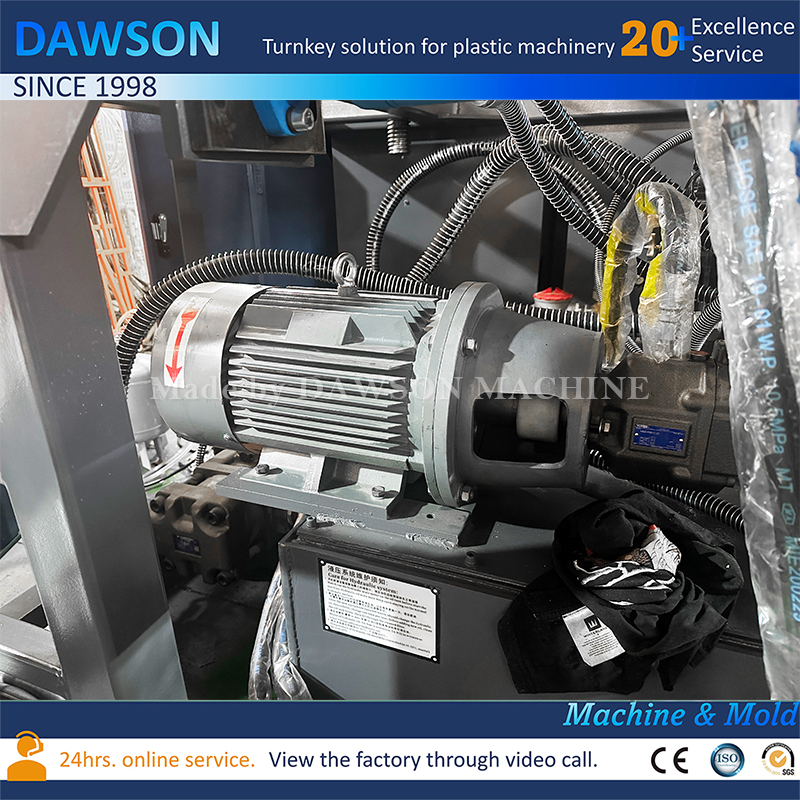 Máquina de moldeo por soplado para fabricación de botes de boca ancha de HDPE de 5 cabezales de una sola estación Máquinas de moldeo por extrusión y soplado