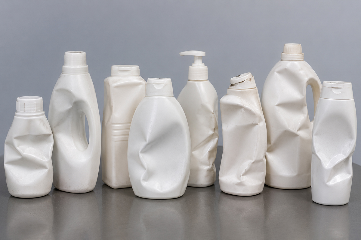 Problema de deformaci&oacute;n de la botella de HDPE liviana durante la producci&oacute;n.jpg