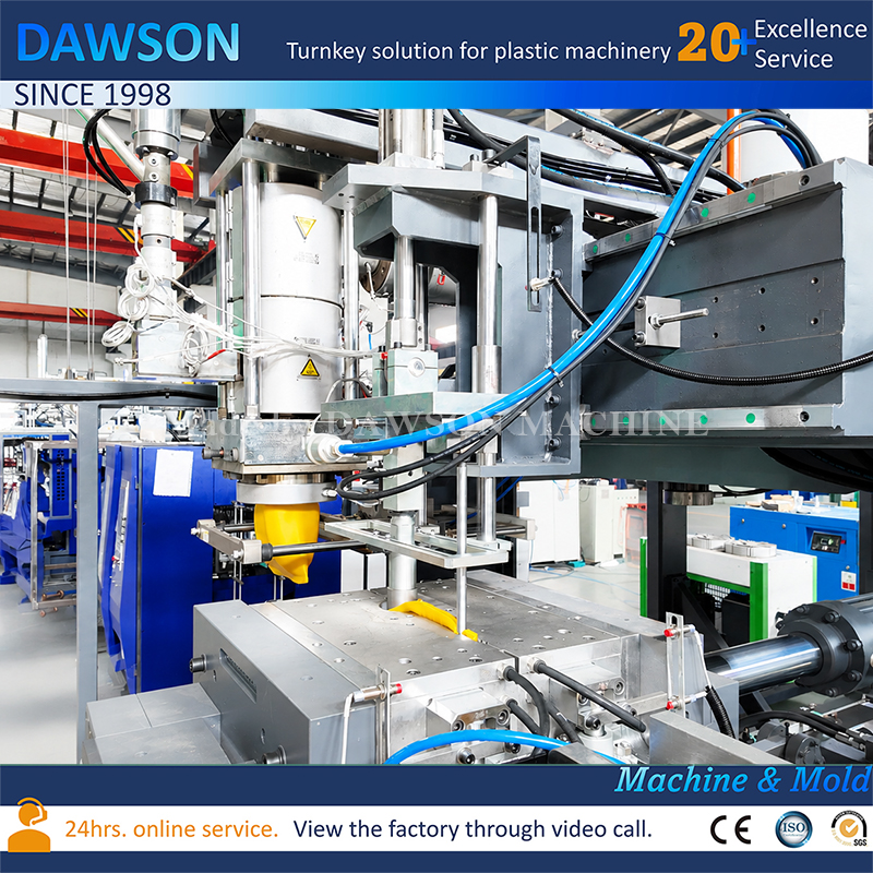 Máquina de moldeo por extrusión y soplado DSB80-30L, máquina de bidón de HDPE para envasado de líquidos industriales