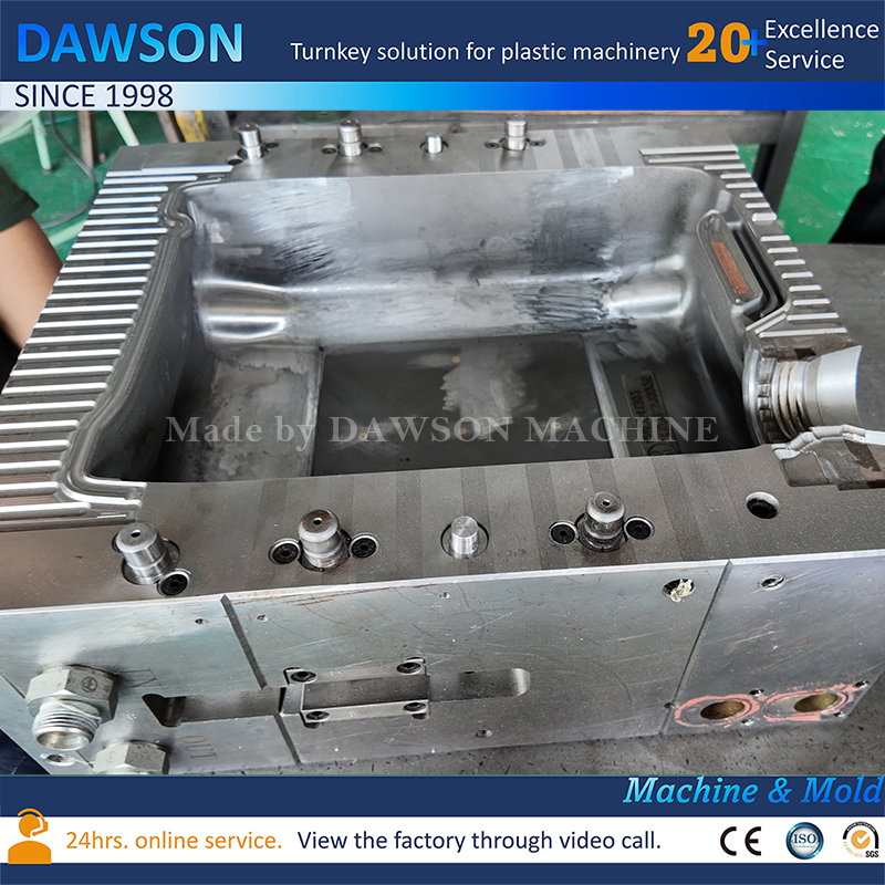 Molde de soplado de aluminio 7075 Molde de soplado de extrusión de HDPE 20L-60L para contenedores de lubricante