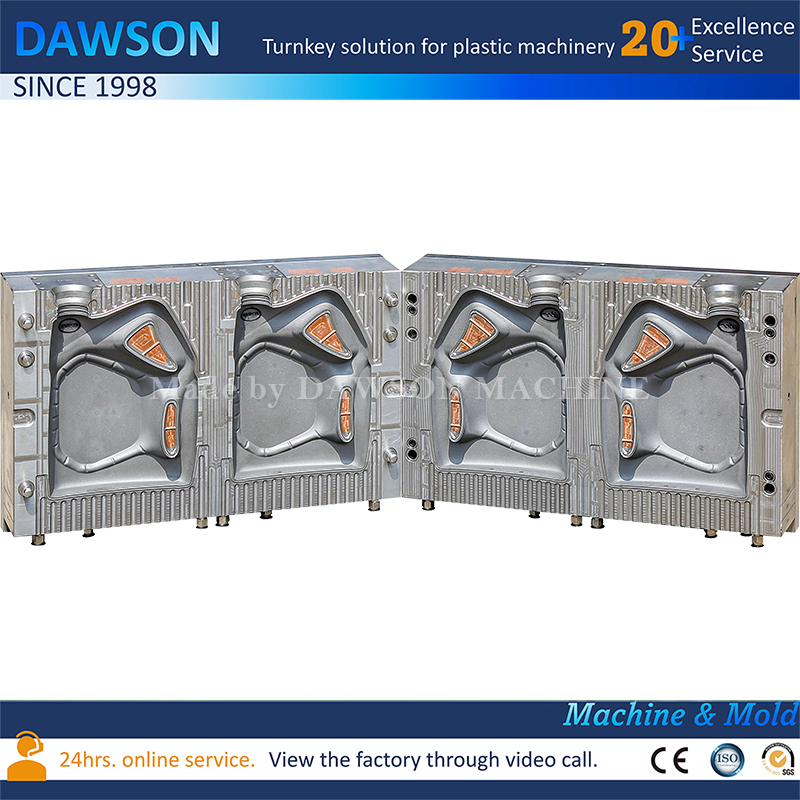 Proveedor de moldes por soplado de extrusión de aluminio personalizado para bidones químicos, bidón de 5L, 10L, 20L